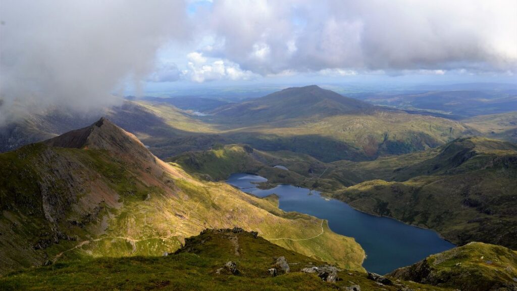 Hike up Snowdon mountain and see the amazing views of the North Wales countryside