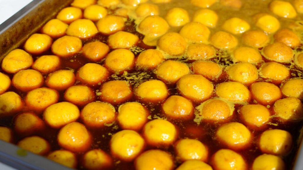 A staple Hong Kong street food is curry fishballs