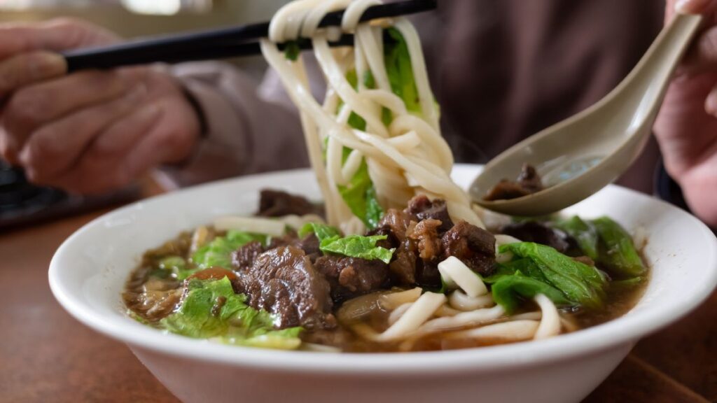 You have to grab the local beef noodles, which are amazing