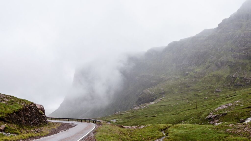 Expect long-winding roads on your Scotland road trip
