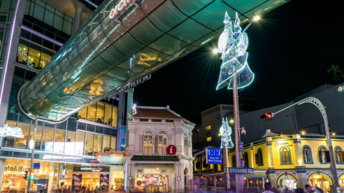 Pop by the famous Orchard Road to see the lights and get into the spirit of Christmas in Singapore