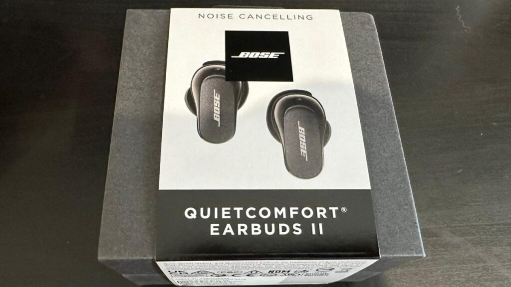 This is the packaging for the Bose QC Earbuds II