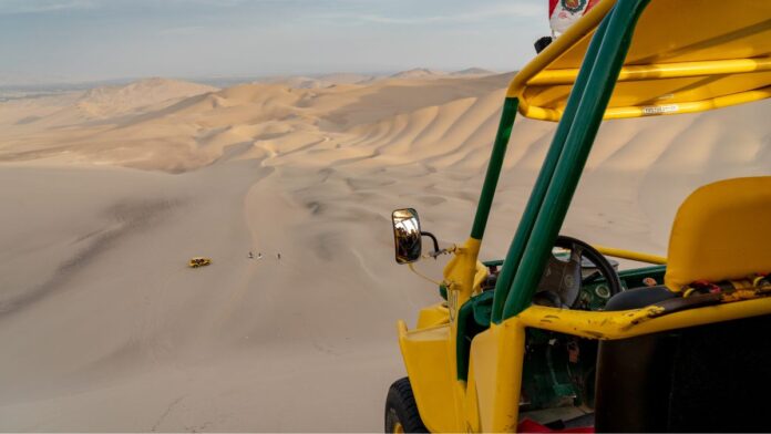 Taking a dune buggy tour in Dubai