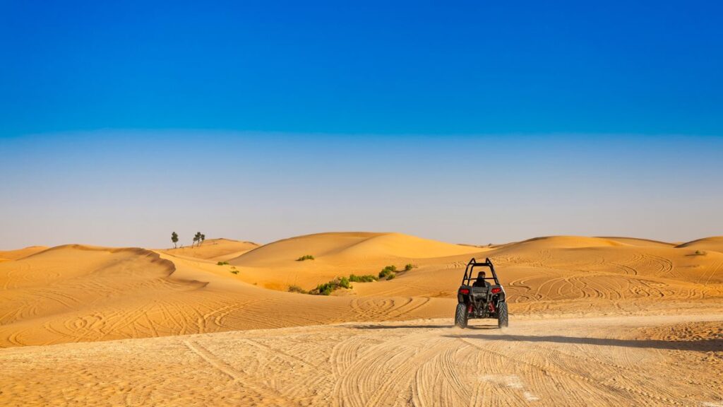 Taking a dune buggy tour in Dubai can be a great way to see the desert