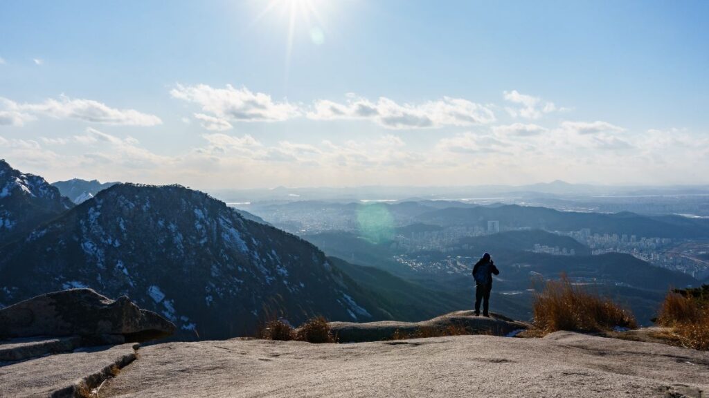 Mount Bukhansan is one of the better hiking experiences for volcanoes in Asia