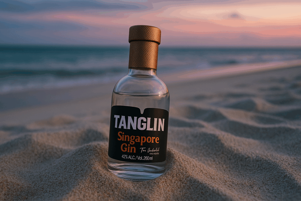 Tanglin Singapore gin at the beach